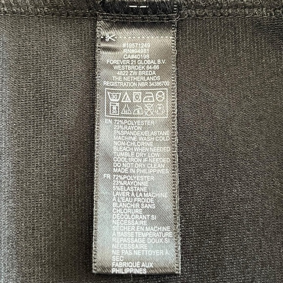 Forever 21 Black & Metallic Gold Animal Print Bodycon Mini Dress Size Medium - Picture 6 of 7